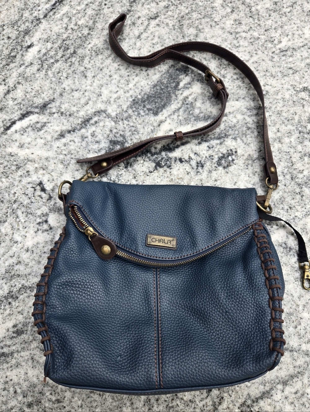 CHALA Charming Crossbody Bag Shoulder Handbag With Flap Top and Zipper - Picture 2 of 11